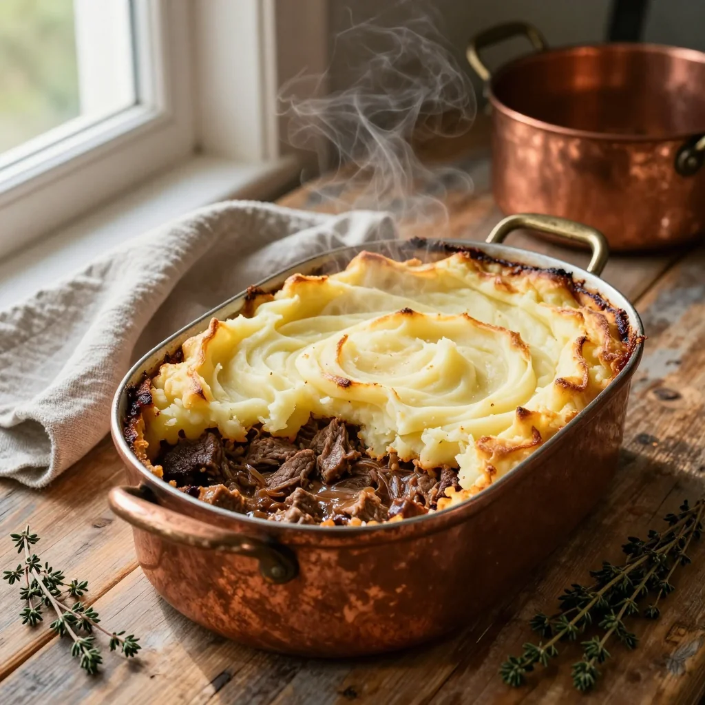 Cottage Pie with Savory Ground Beef Filling