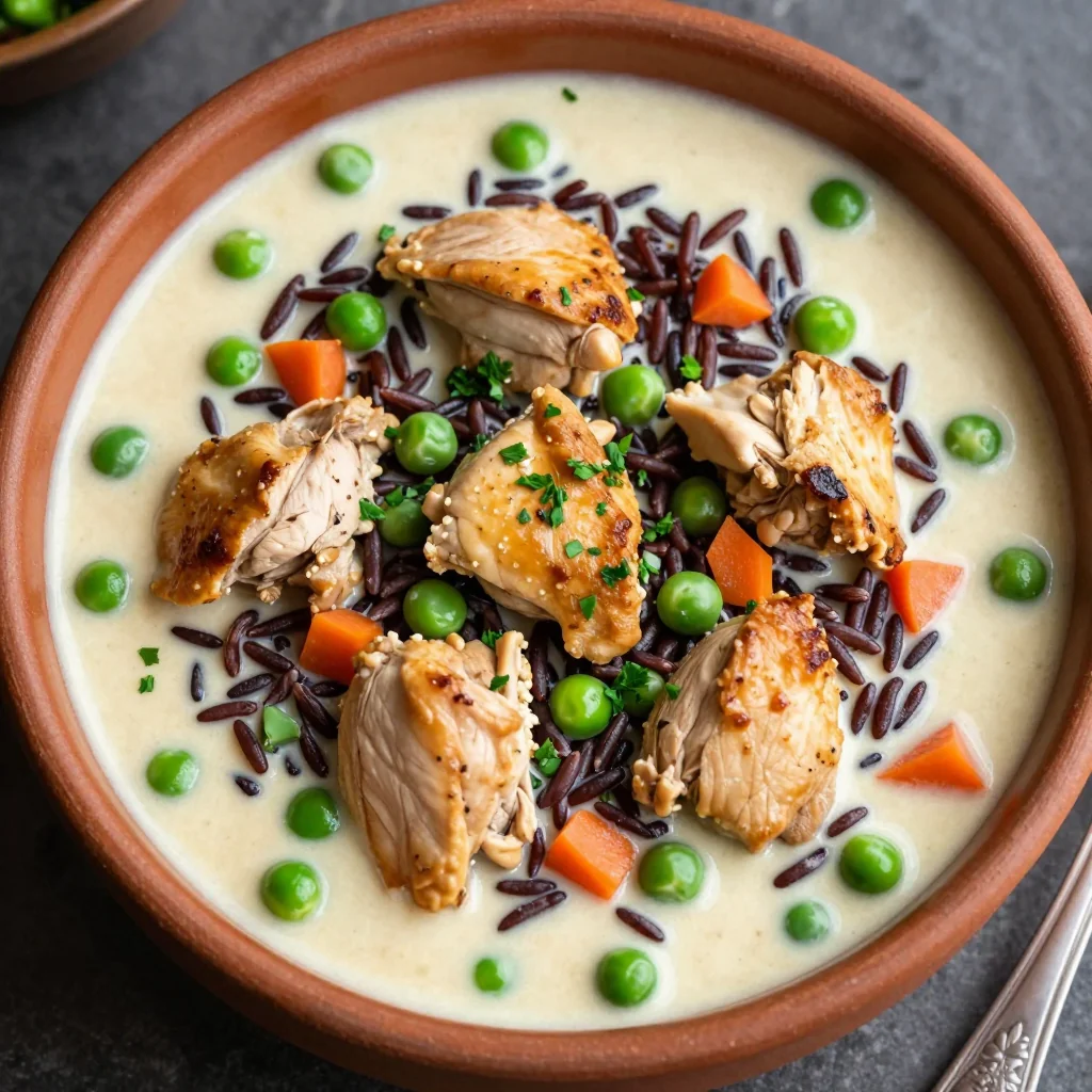 Winter Comfort Creamy Chicken and Wild Rice