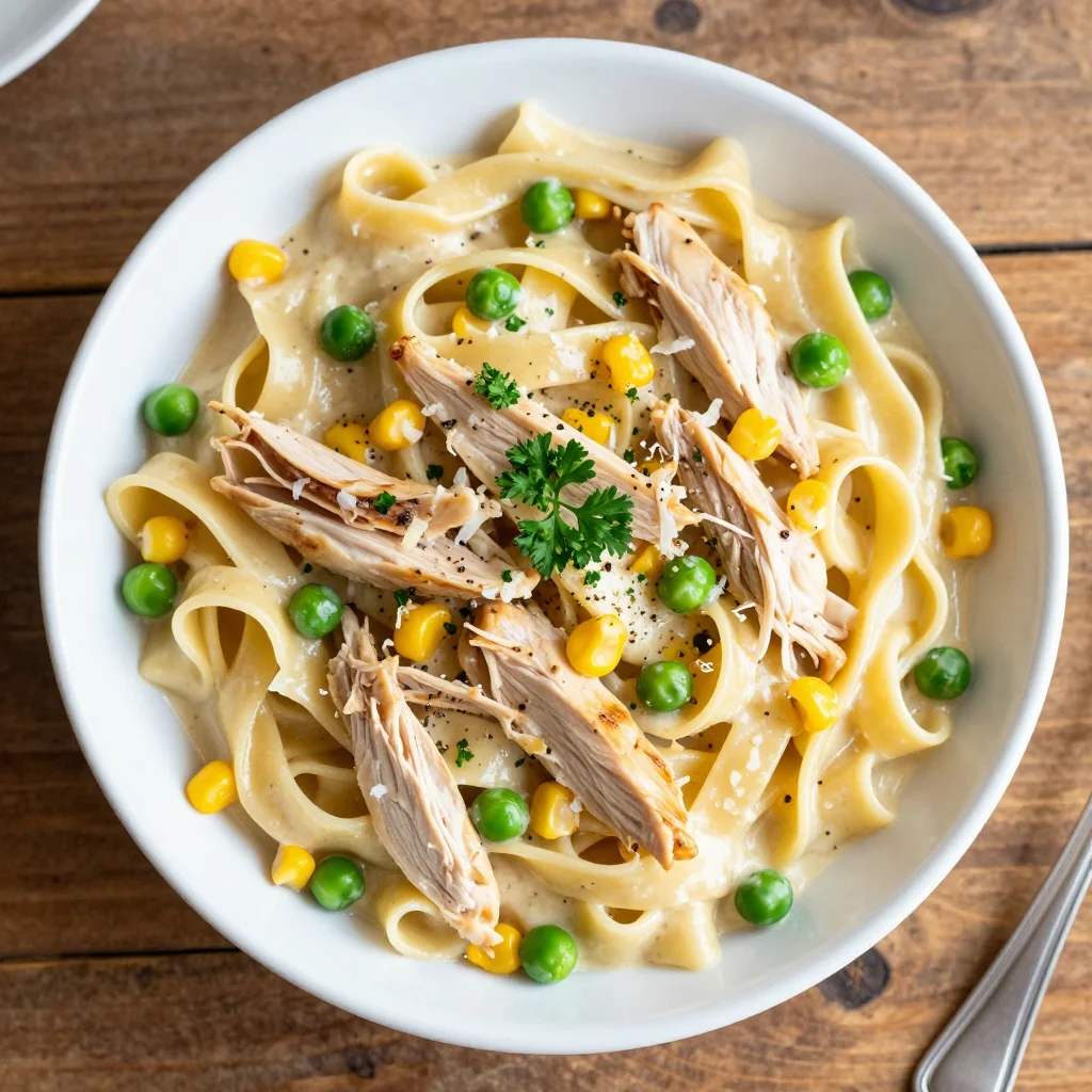 Kid-Friendly Slow Cooker Chicken Alfredo for MLK Day