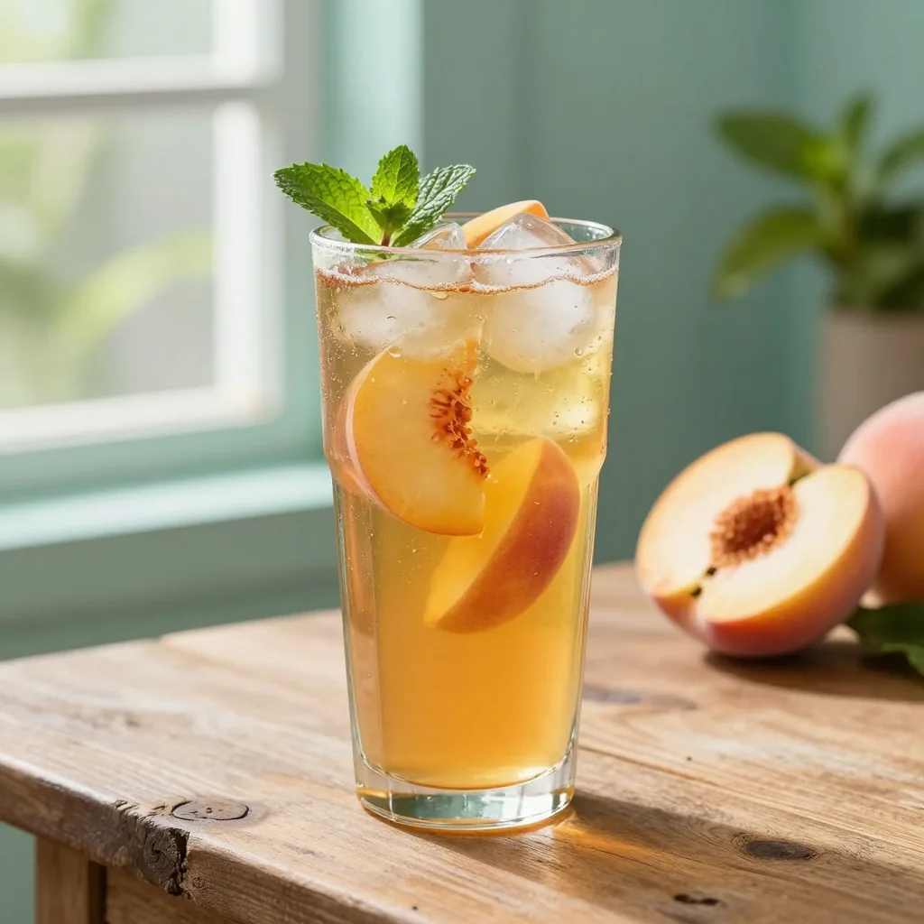 Peach Iced Tea Sweet Southern Style