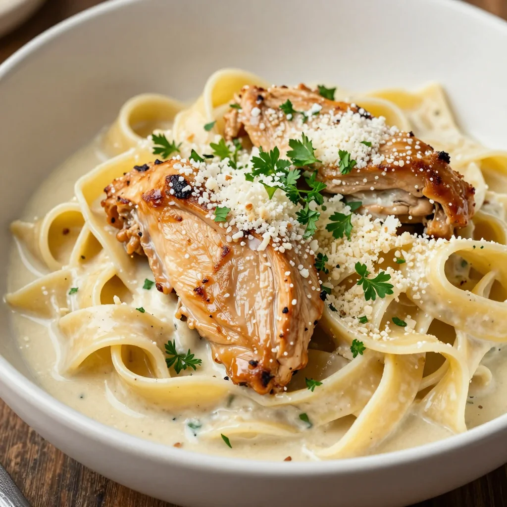 Creamy Slow Cooker Chicken Alfredo for Comfort Cravings