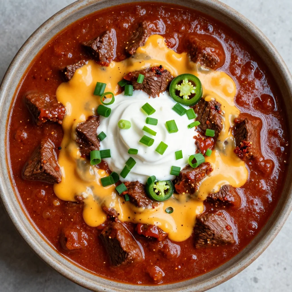 NFL Playoffs Spicy Freezer Beef Chili for Playoff Watch Parties