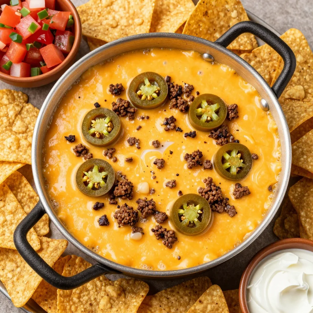 NFL Playoff Nacho Cheese Dip for Game Day Snacking