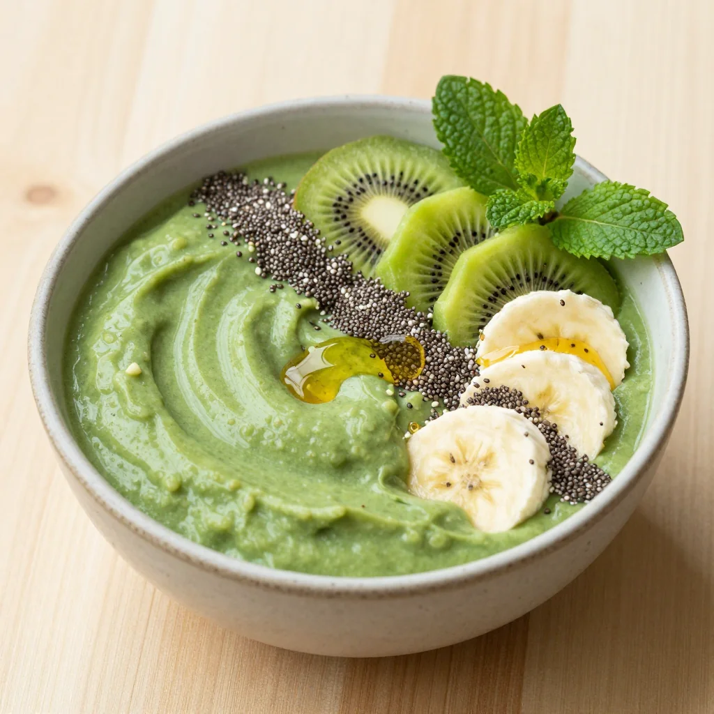 Detox Green Smoothie Bowl to Start Your Day Right