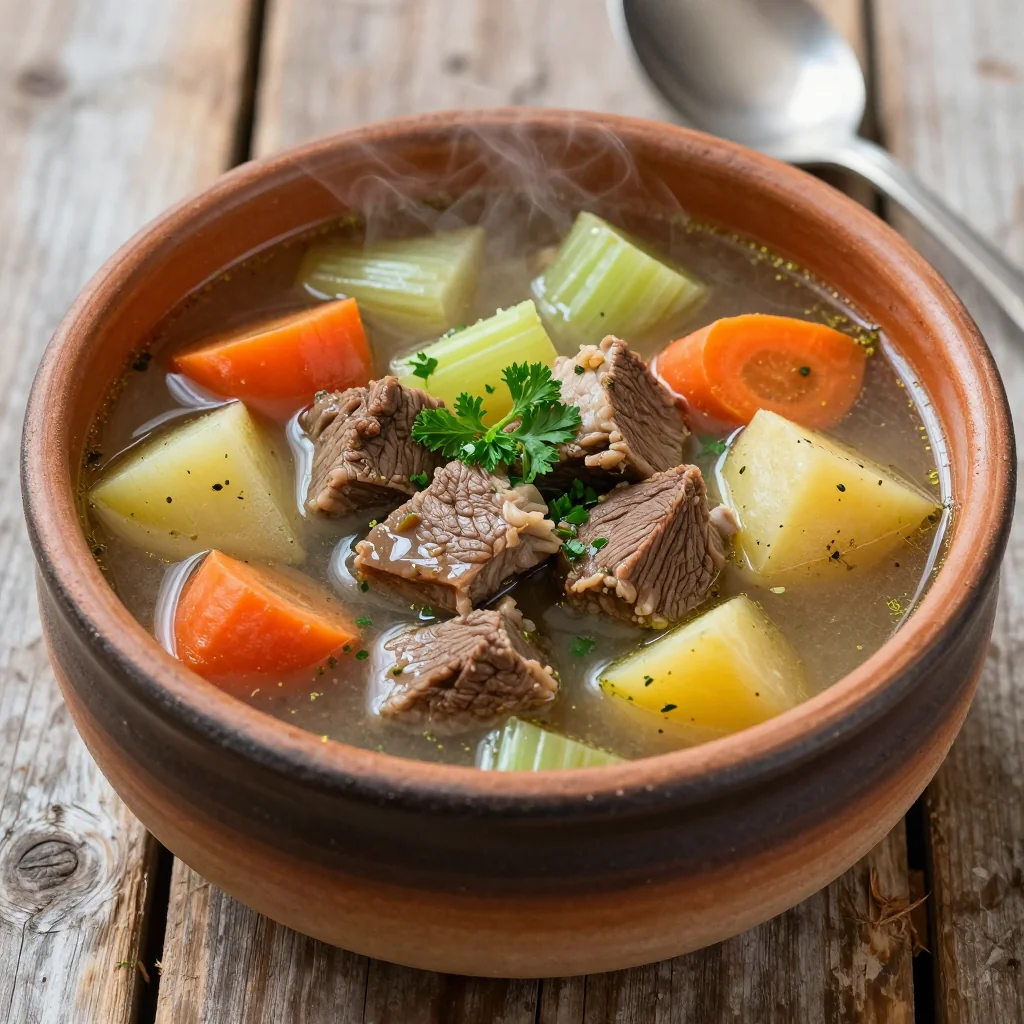 Hearty Beef and Vegetable Soup for Meal Planning