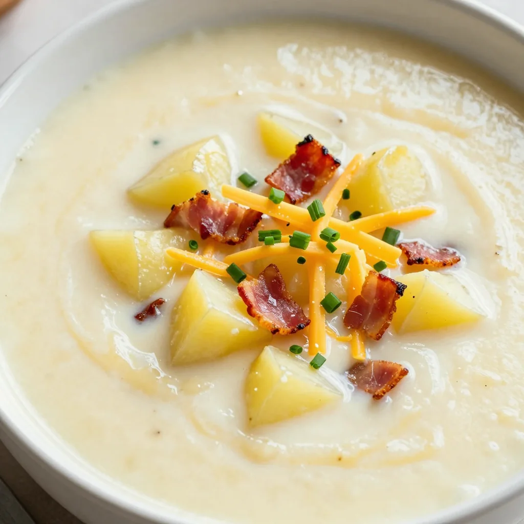 Creamy Slow Cooker Potato Soup That Tastes Like Hugs