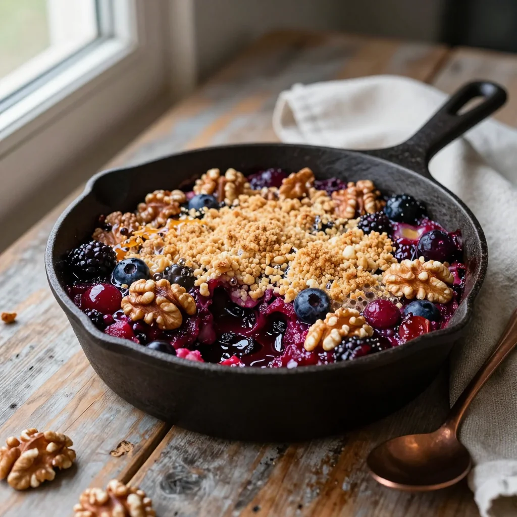 Berry Crisp with Walnuts