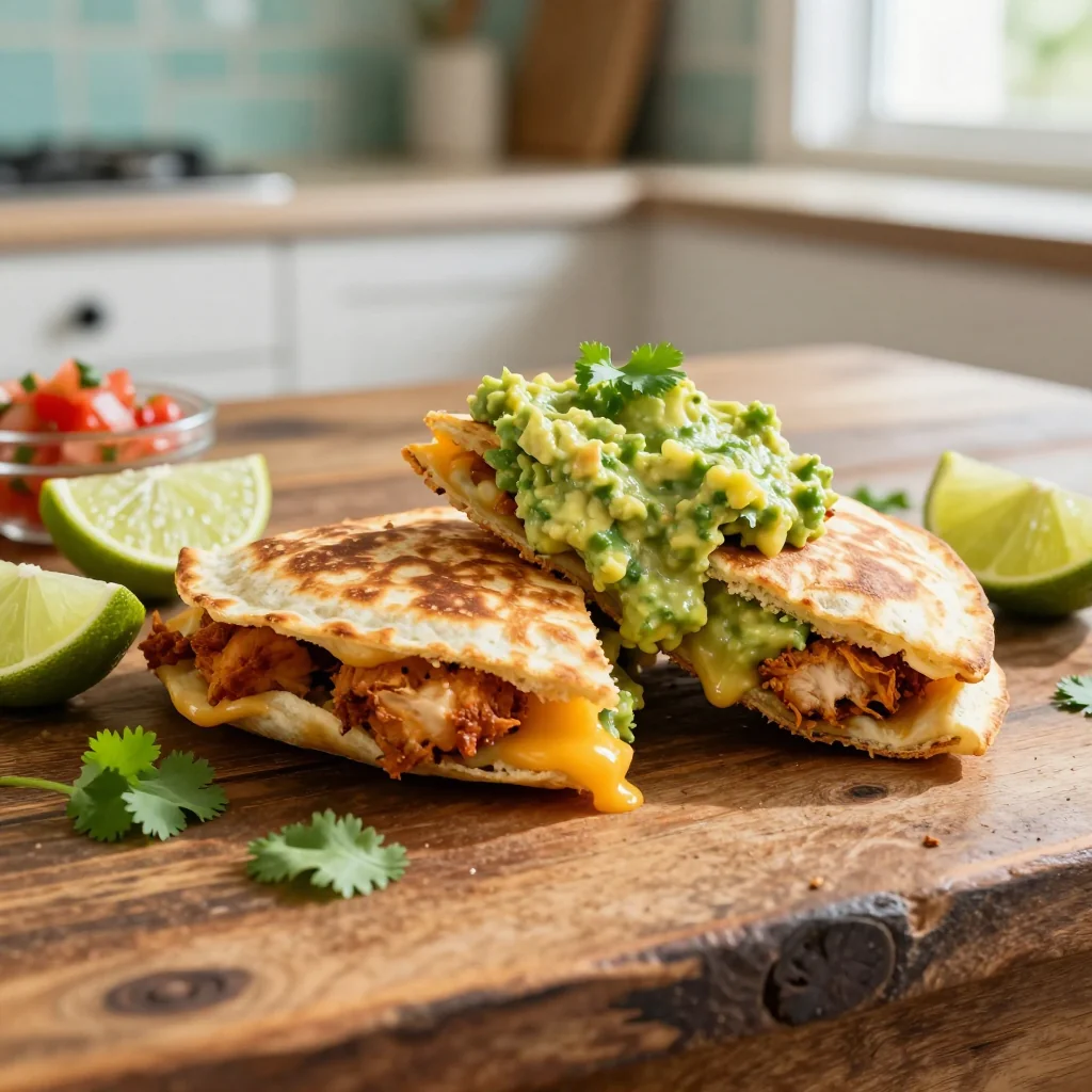 Chicken Quesadillas with Guacamole