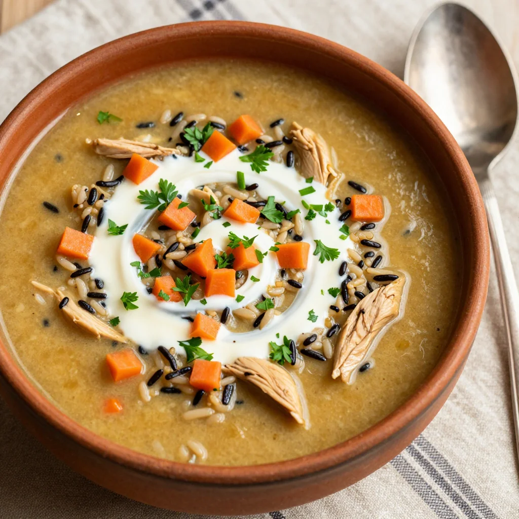 Cozy Creamy Chicken and Wild Rice Soup That is a Hug in a Bowl for Winter