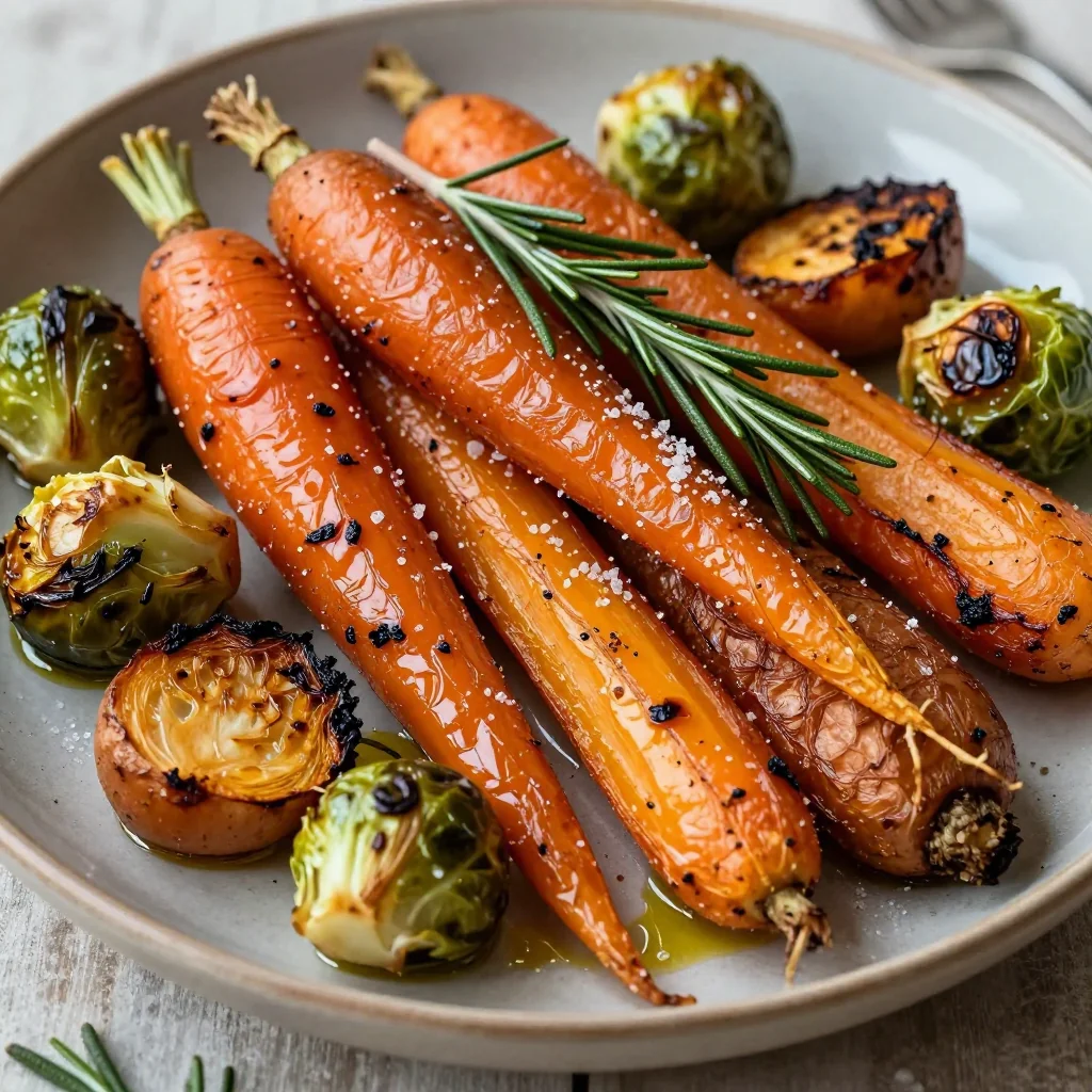 garlic roasted winter vegetables with rosemary for comfort dinners