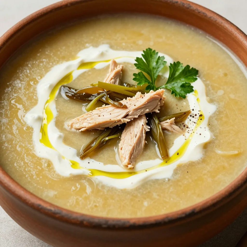 Creamy Chicken and Leek Soup for a Cozy Winter Lunch