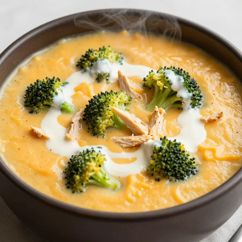 Freezer Meal Keto Broccoli Cheddar Soup with Heavy Cream