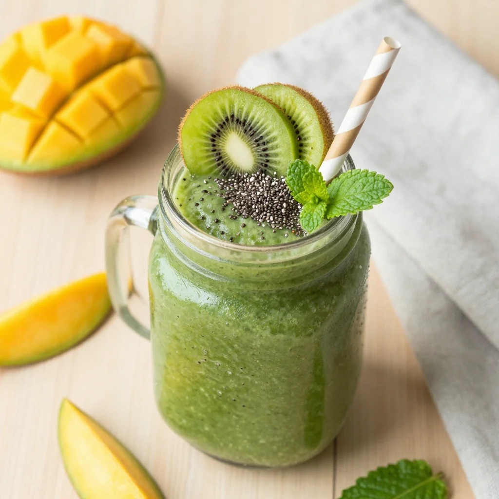 Tropical Green Smoothie to Detox and Glow