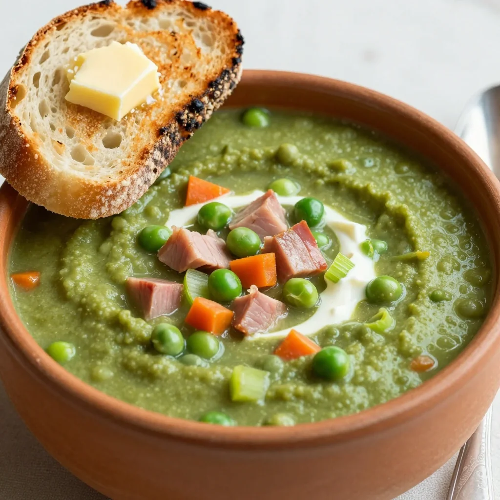 Hearty Split Pea and Ham Soup for NFL Sundays