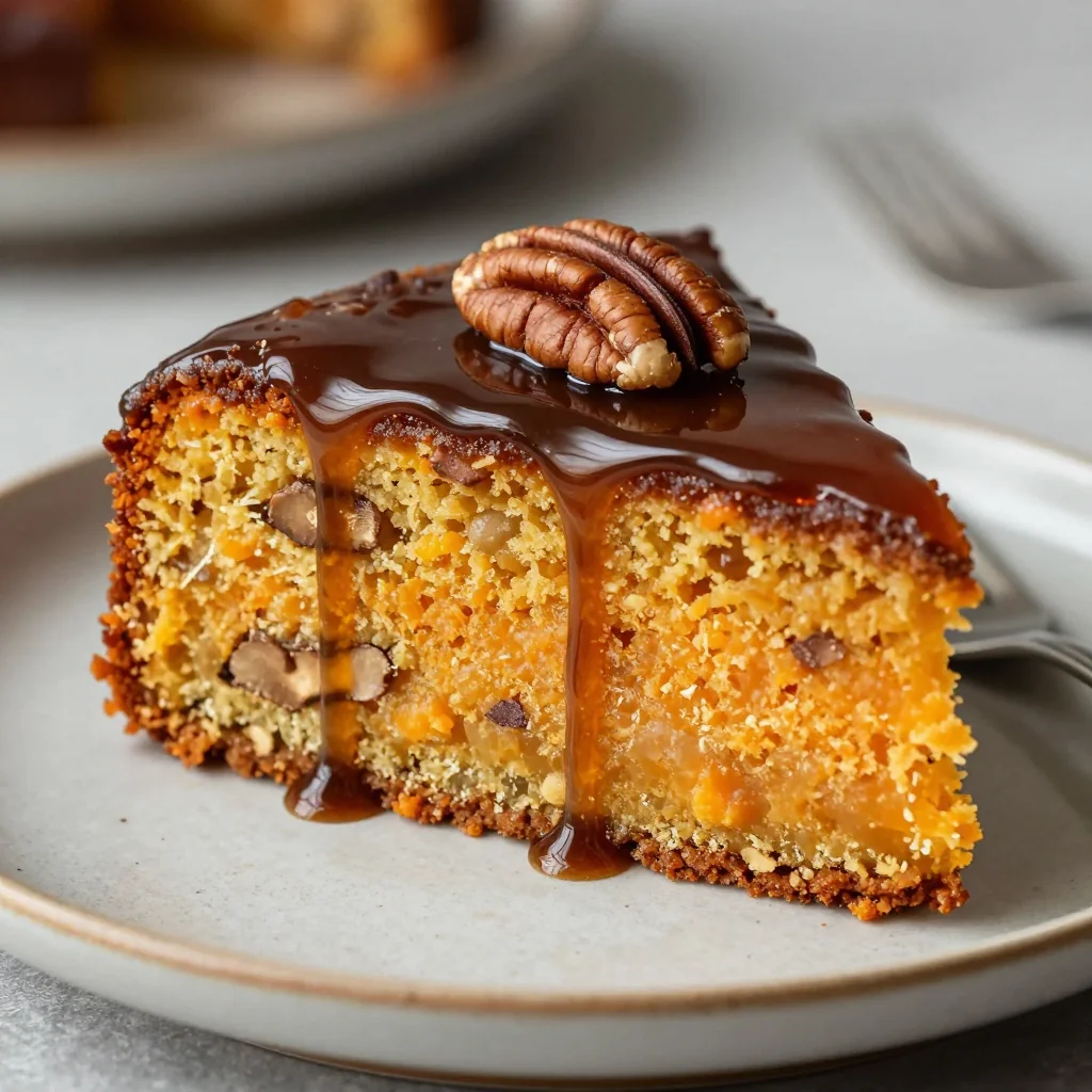 MLK Day Sweet Potato Pound Cake with a Brown Sugar Glaze