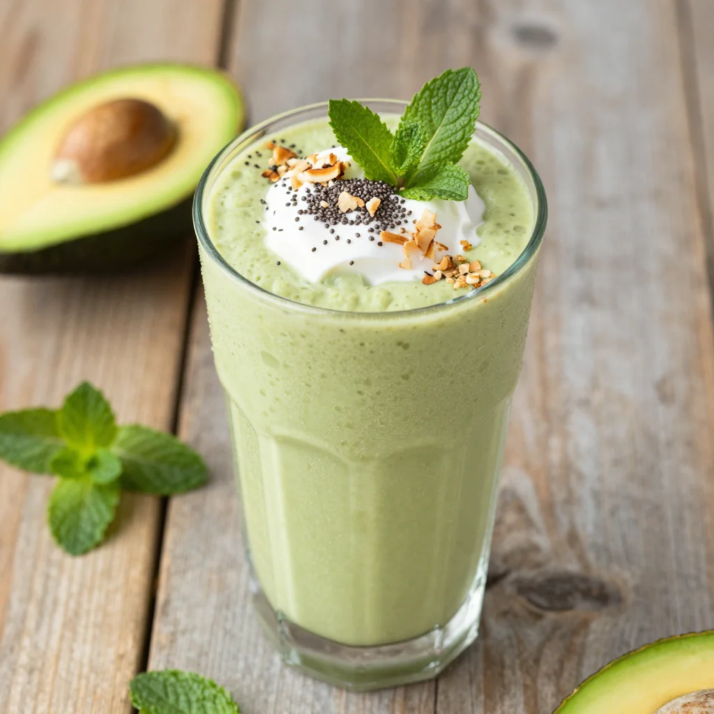 Creamy Avocado Smoothie For Healthy January