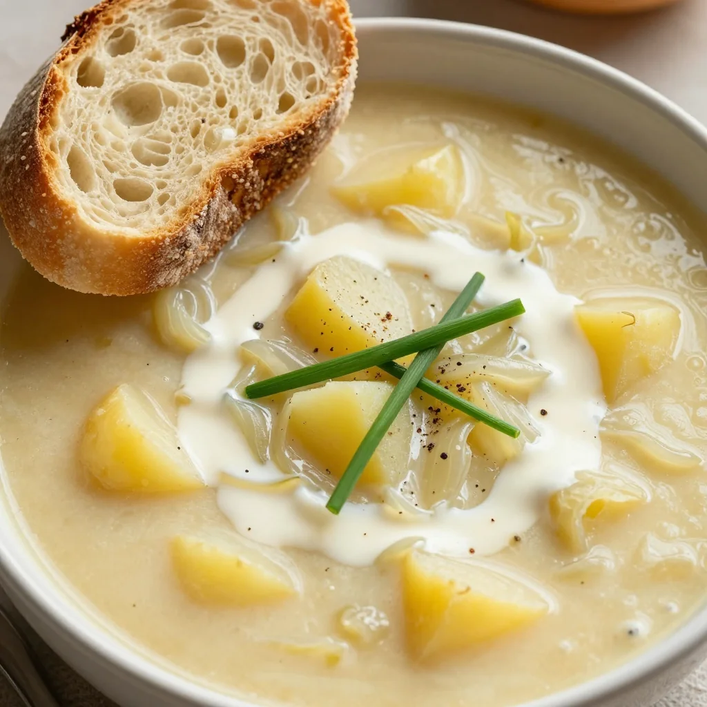 Slow Cooker Creamy Potato and Leek Soup for Winter