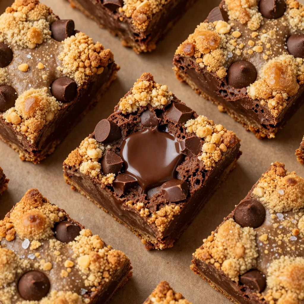 Indulgent Chocolate Chip Blondies with Chocolate Chunks