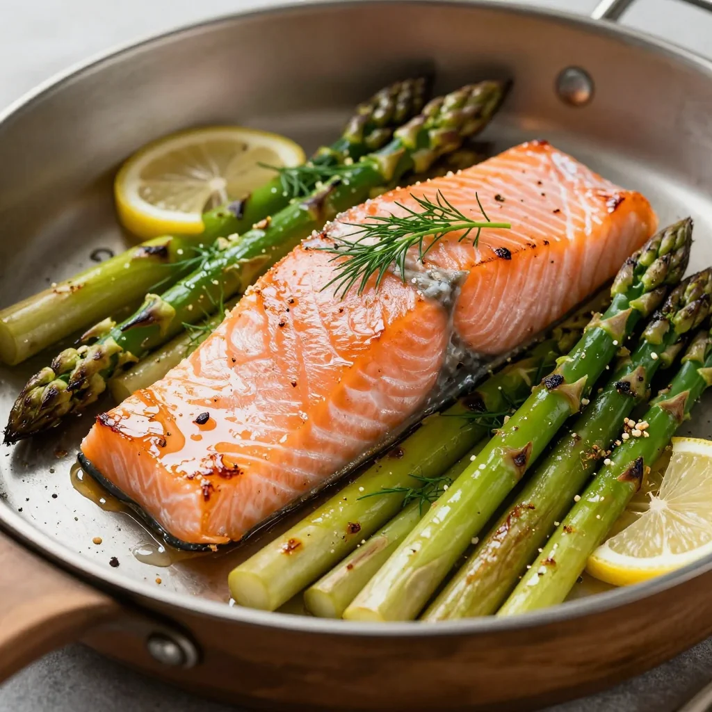 Easy Sheet Pan Salmon and Asparagus for Clean Eating
