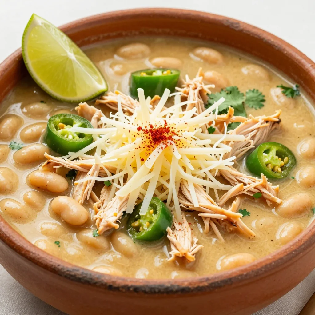 High Protein White Chicken Chili That Warms Your Soul