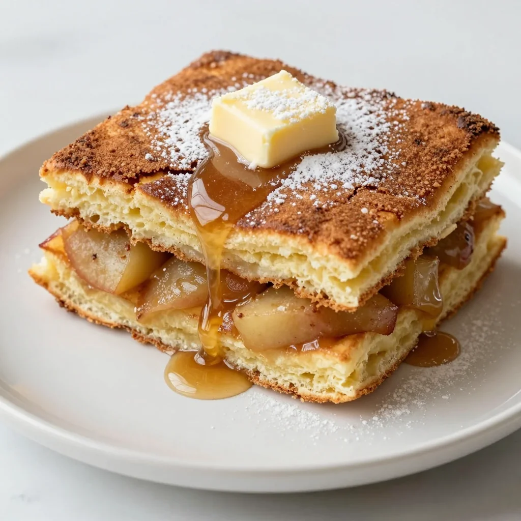 Warm Apple Cinnamon Pancake Bake for MLK Brunch