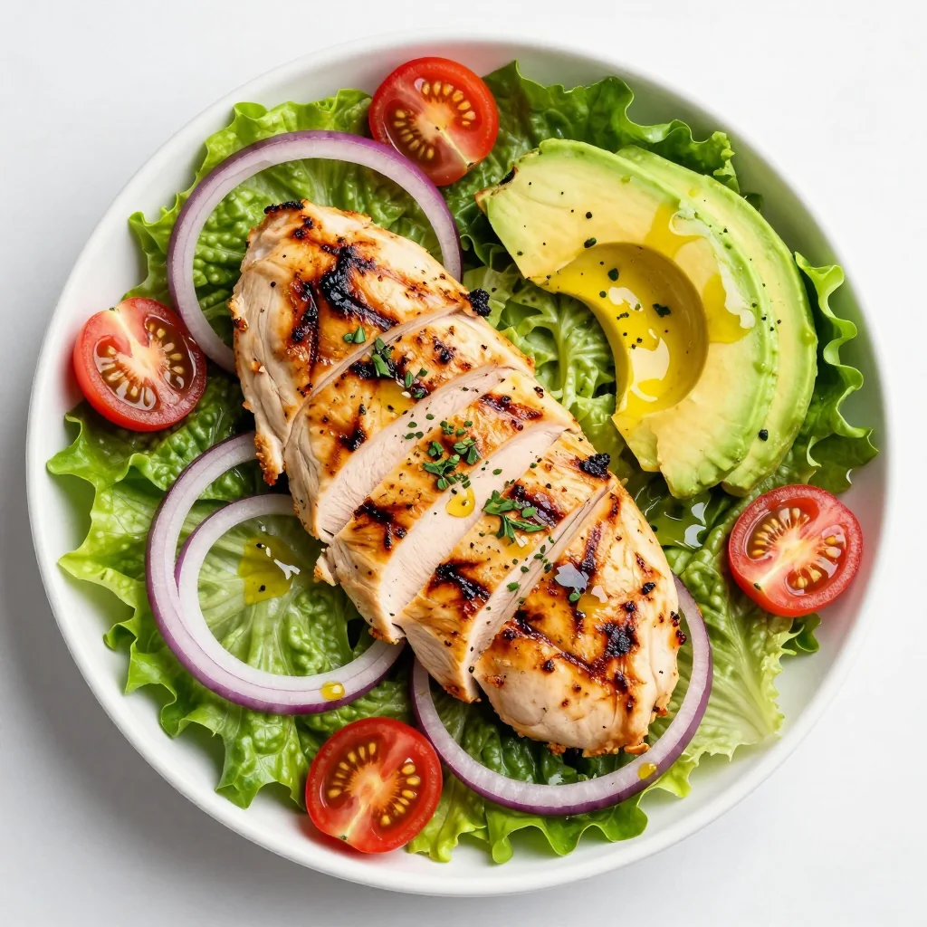 Clean Eating Grilled Chicken Salad With A Vinaigrette