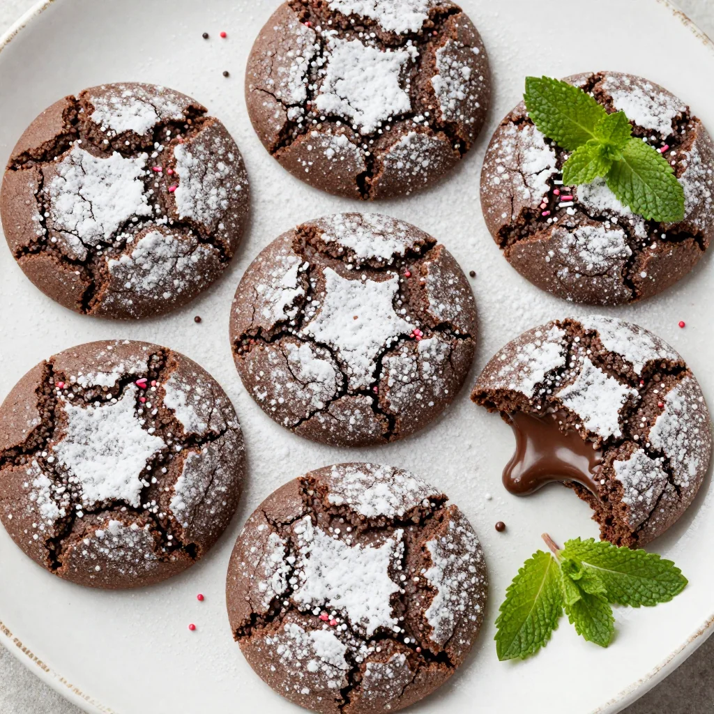 Rich Chocolate Crinkle Cookies for a Holiday