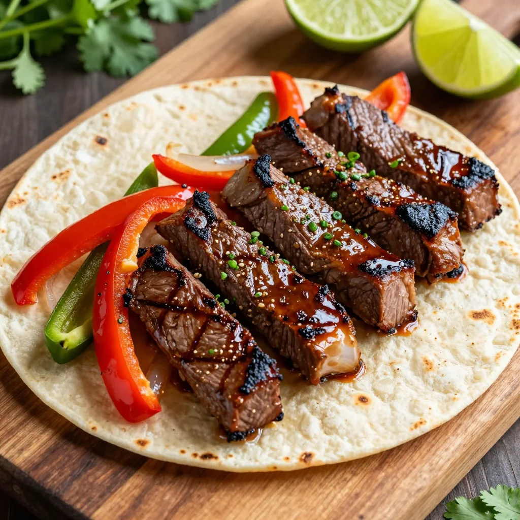 Freezer Prep Marinated Steak for Fajita Night