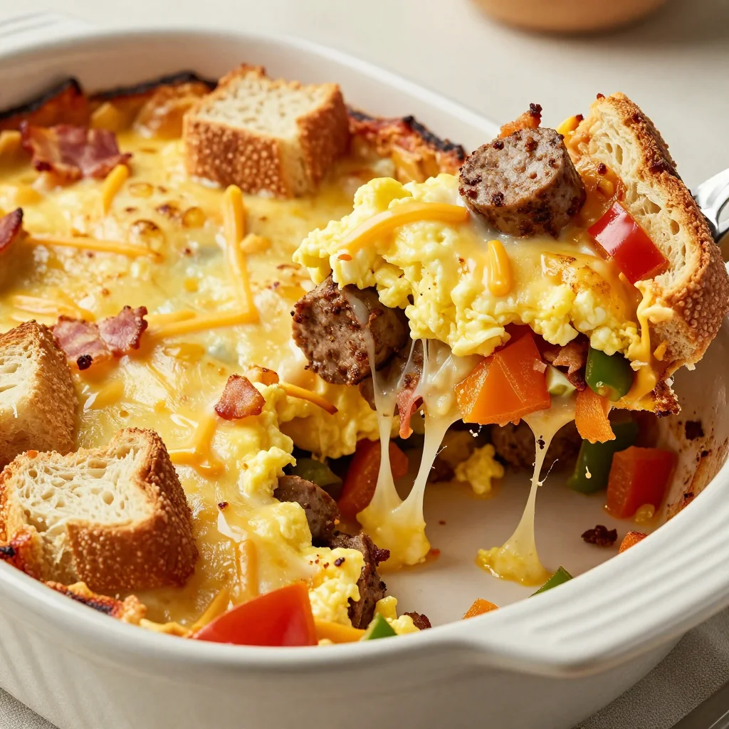 Make-Ahead Breakfast Casserole for NFL Playoff Crowds