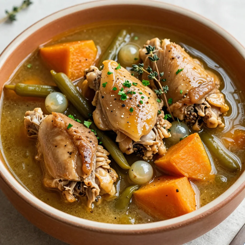 Easy Slow Cooker Chicken Stew for New Year Reset