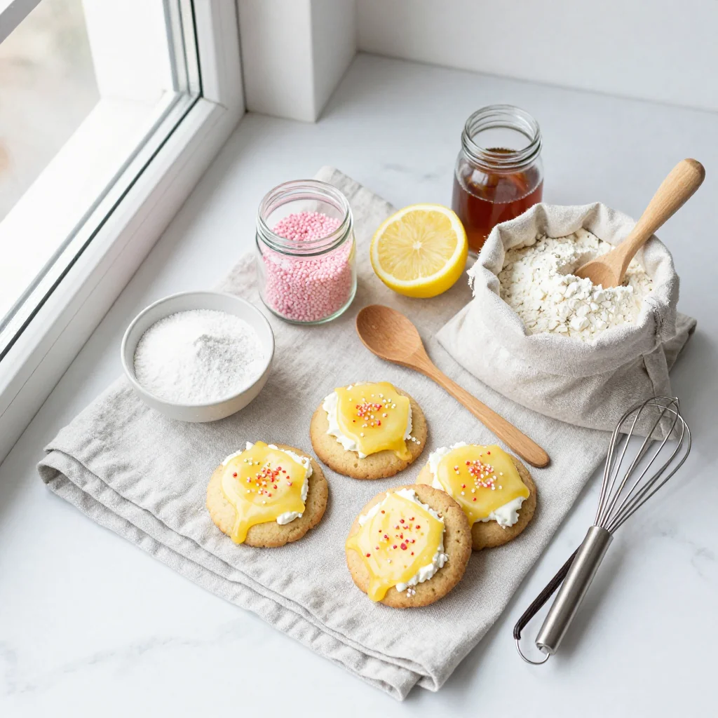 All ingredients laid out on a wooden board