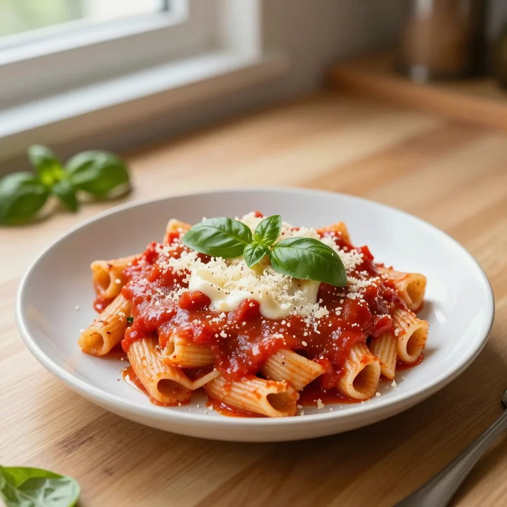 Creamy Tomato Basil Pasta with Parmesan
