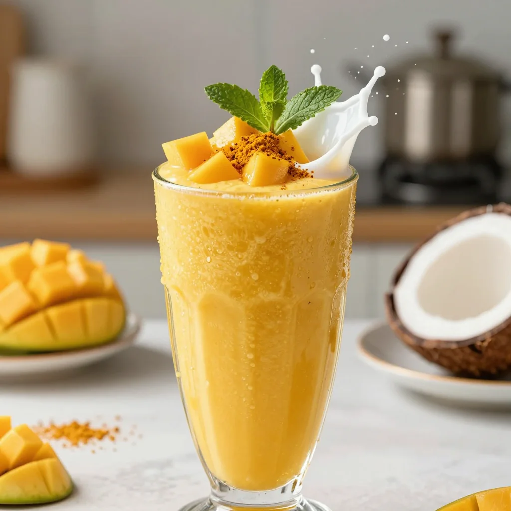 Mango Turmeric Detox Smoothie for Inflammation