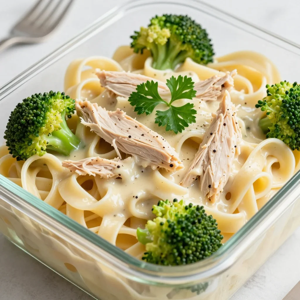 Keto Chicken Alfredo Freezer Meal for Keto January