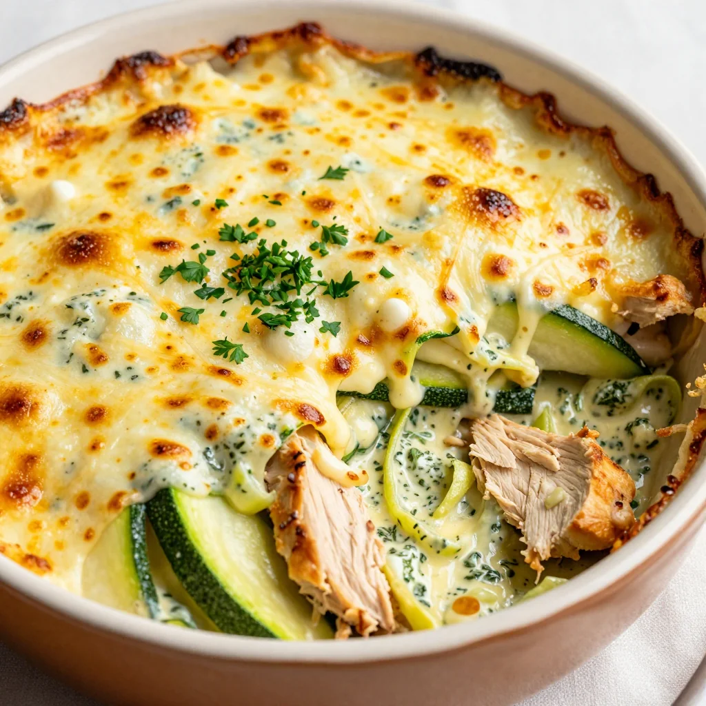 Keto Chicken Zucchini Casserole for Cozy Meals