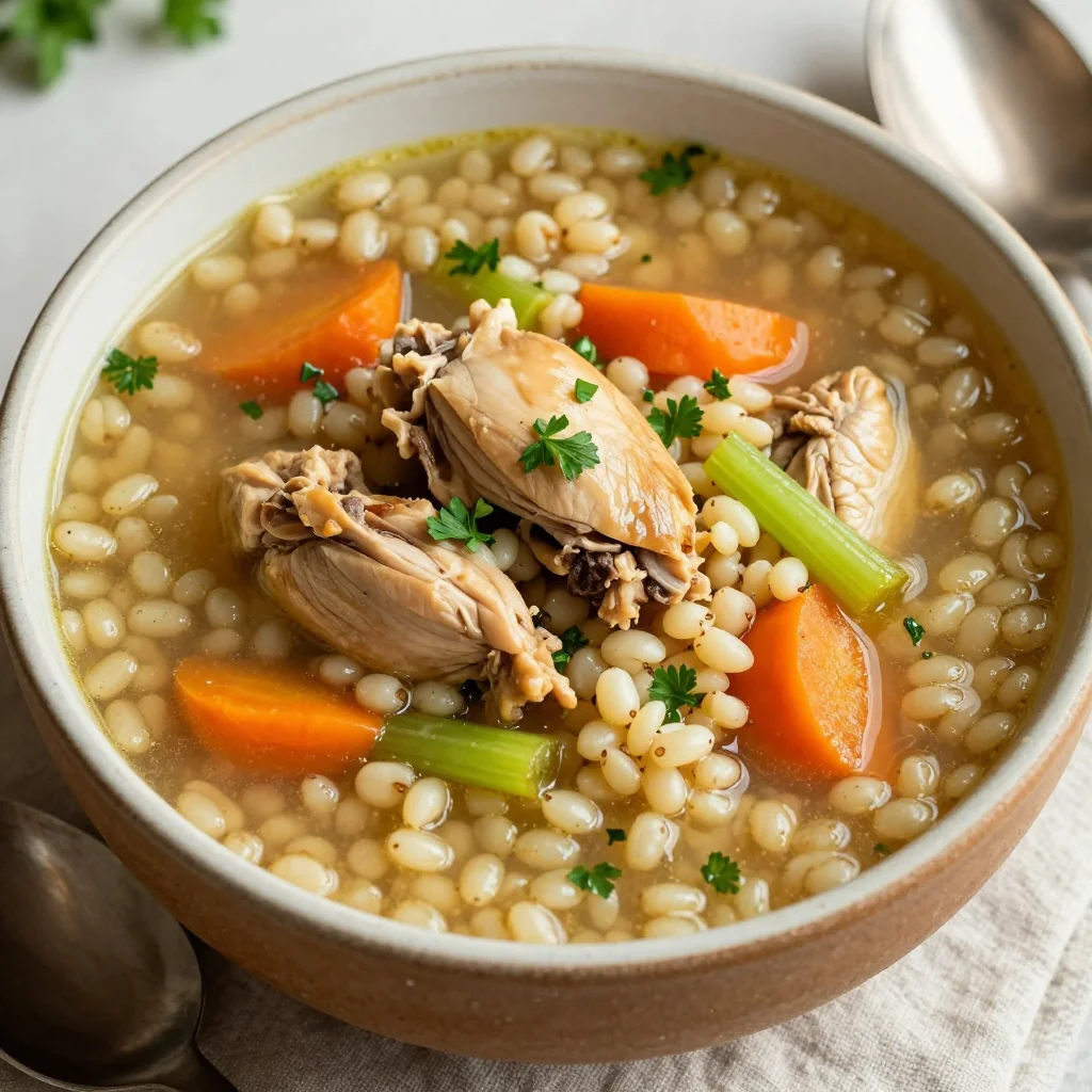 Hearty Chicken and Barley Soup for a Filling Meal