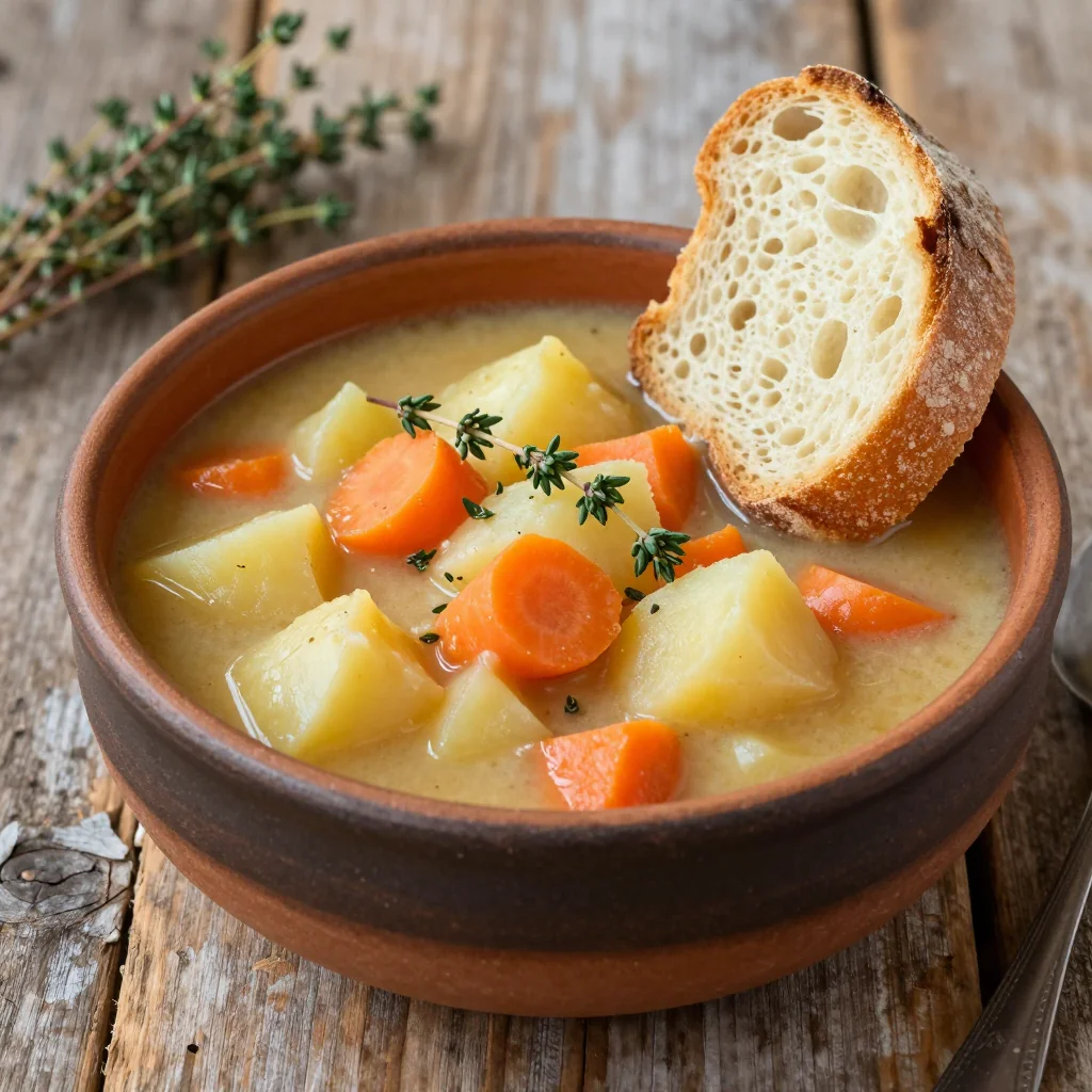 Pantry Clean Out Creamy Potato Carrot Stew