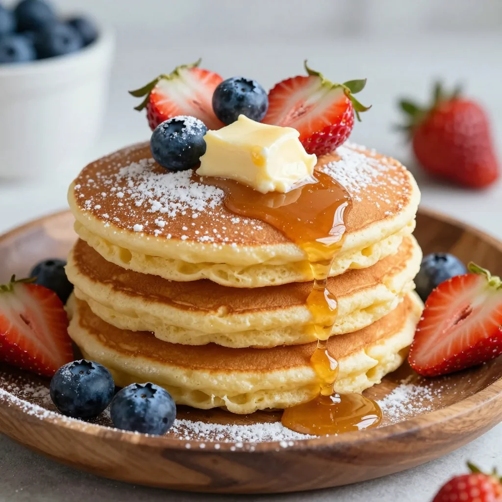 Golden Buttermilk Pancakes for New Year's Morning