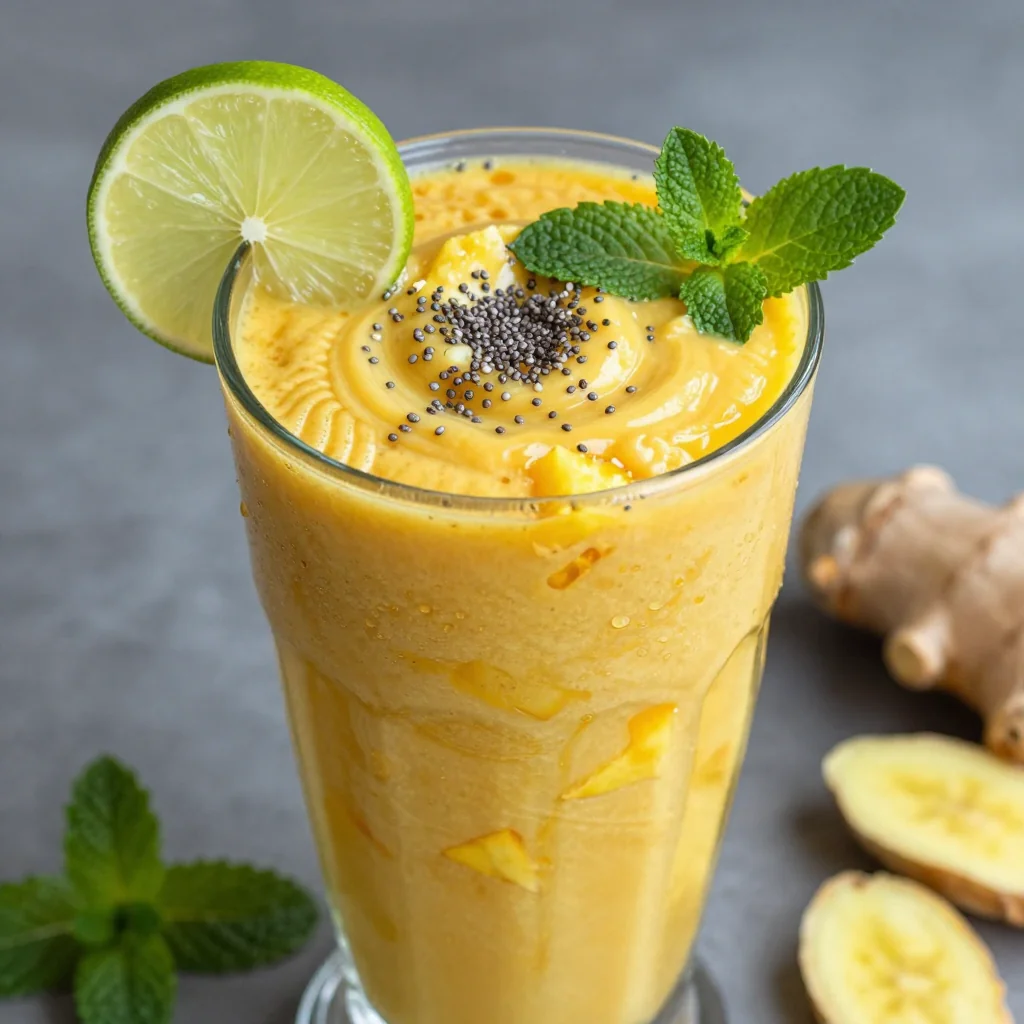 Detox Ginger Turmeric Smoothie for a January Health Boost