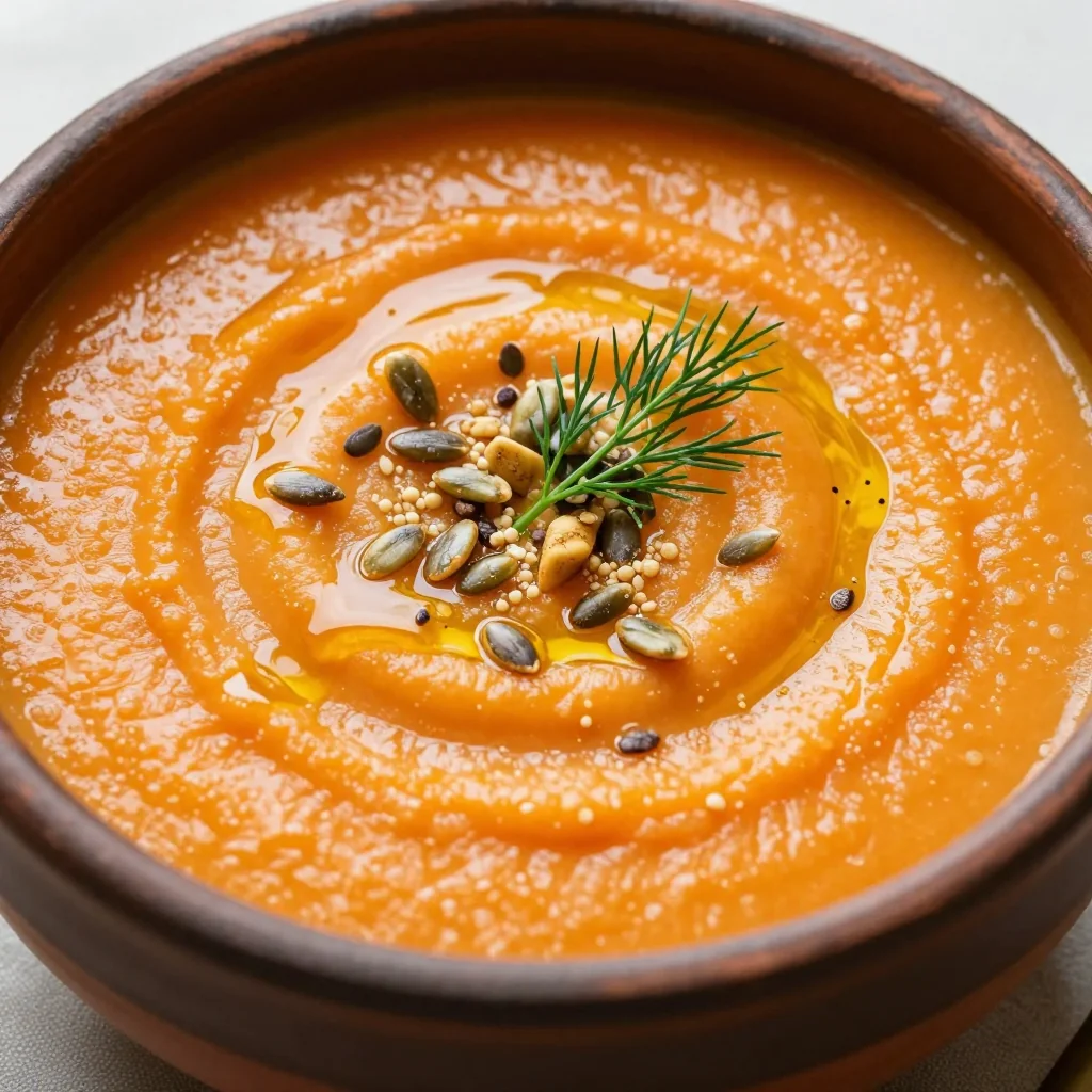 Creamy Carrot and Apple Soup for Reset Goals