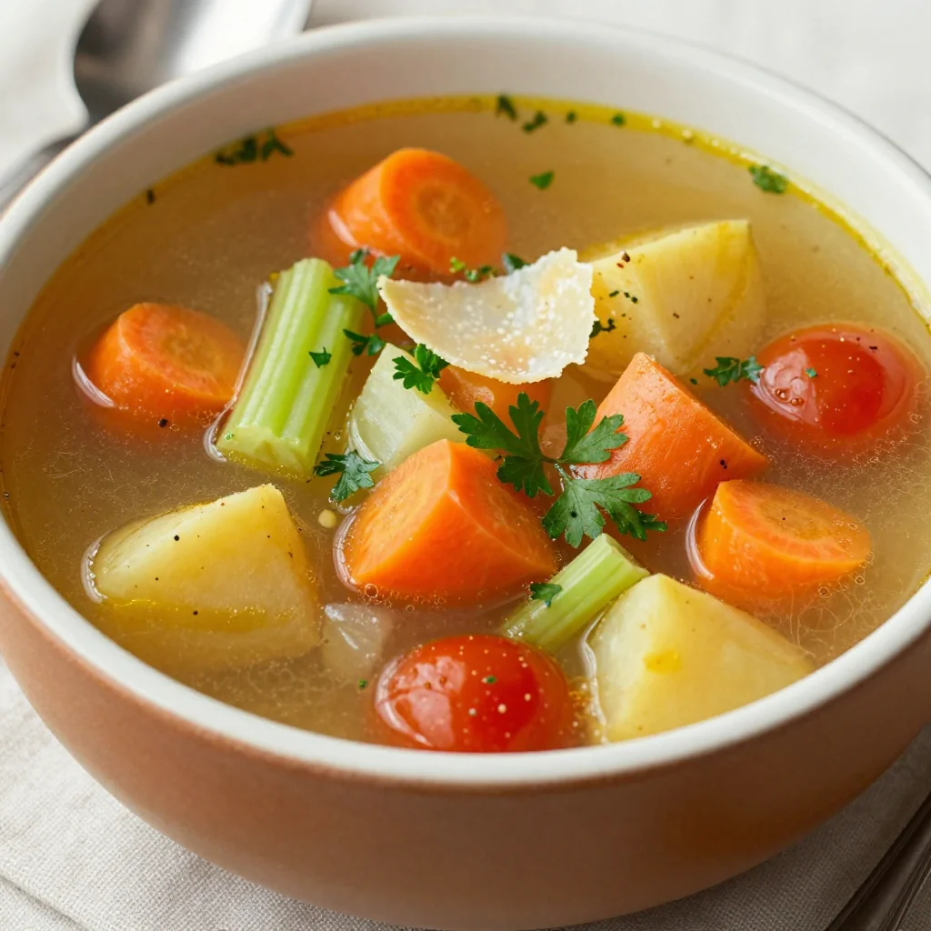 New Year's Day Freezer Prep Slow Cooker Vegetable Soup Easy