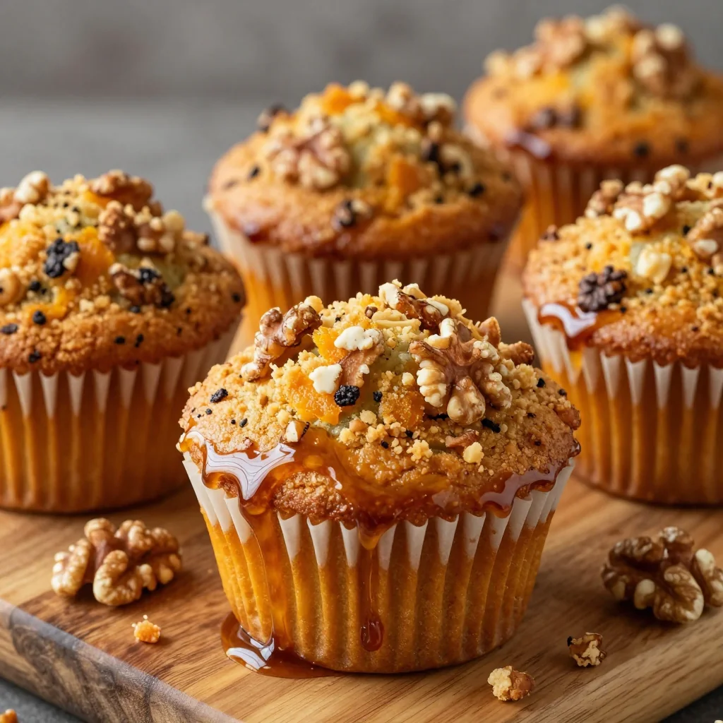 Freezer Ready Breakfast Muffins with Pumpkin and Walnuts