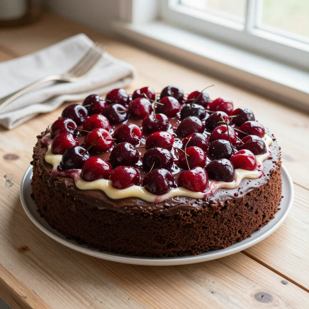 Chocolate Cherry Dump Cake