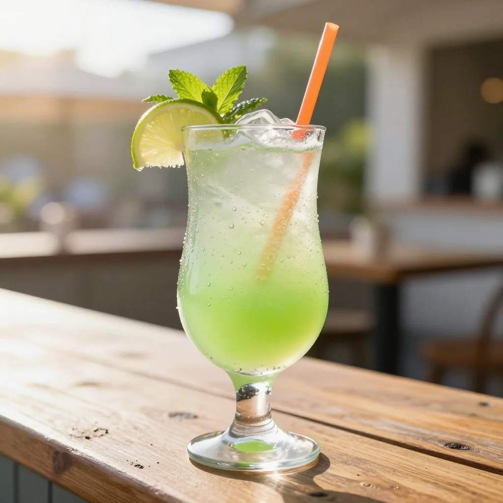 Lime Sherbet Punch with Sprite