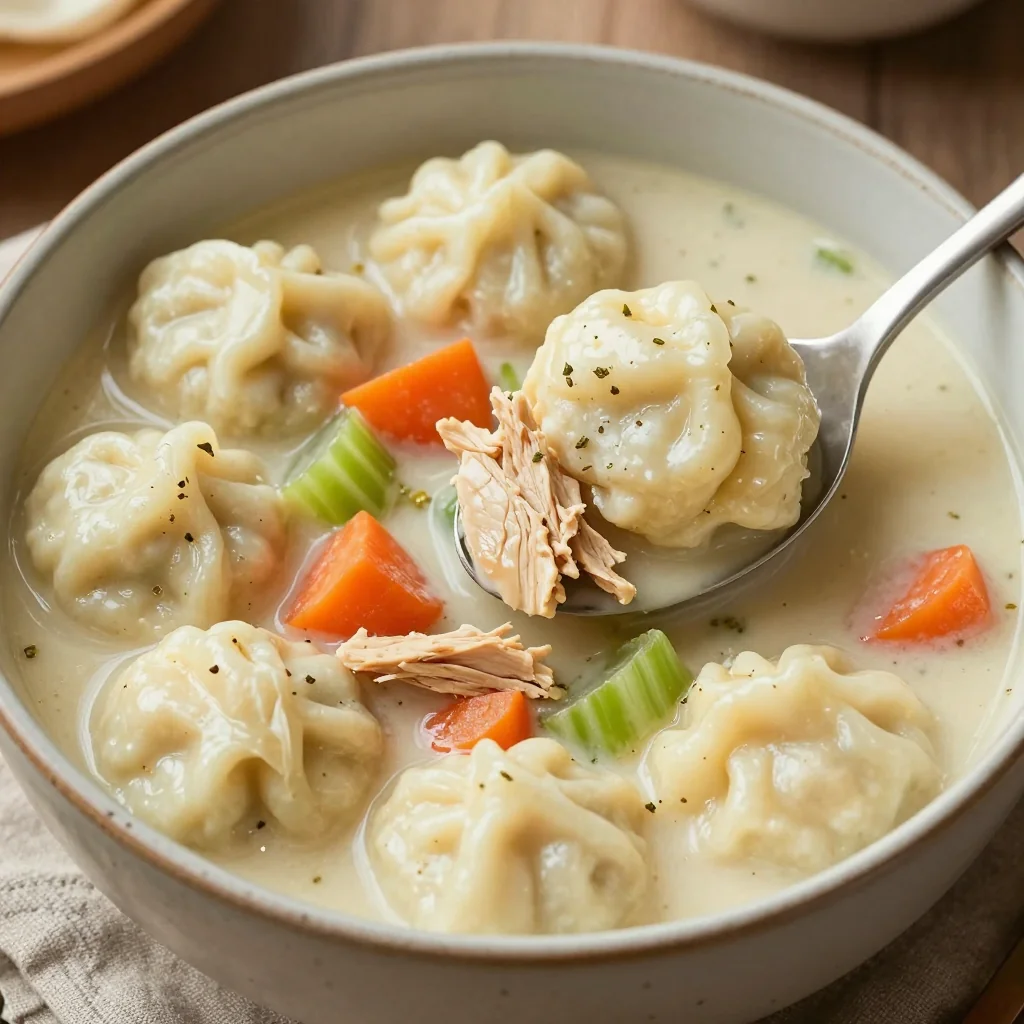 Cozy Slow Cooker Chicken and Dumplings for Snow Days