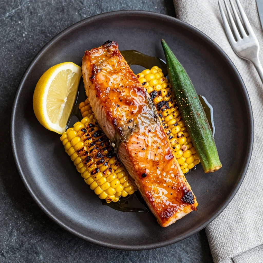 MLK Day Sweet Tea Glazed Salmon for a Southern Main Course