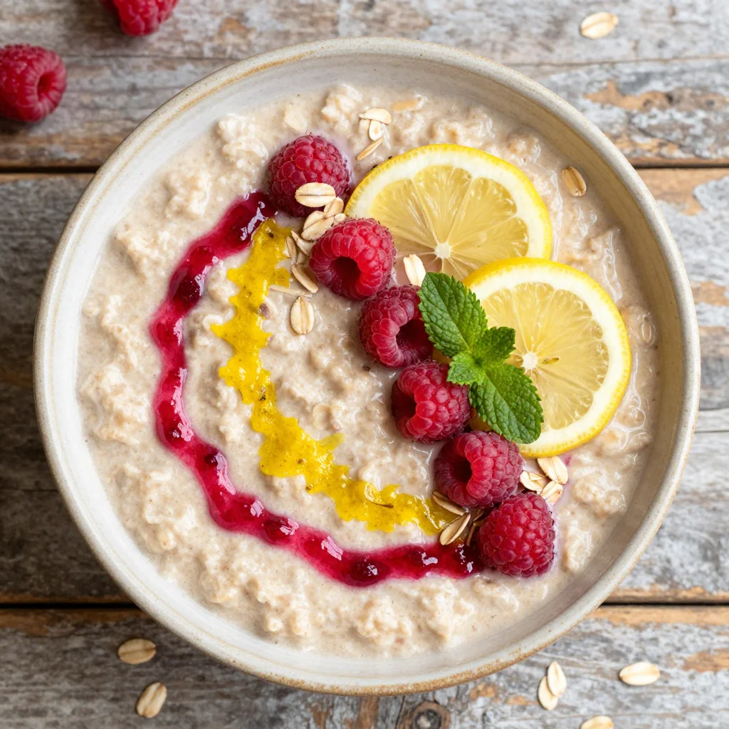 Cozy Raspberry Lemon Oatmeal for a Fruity Twist