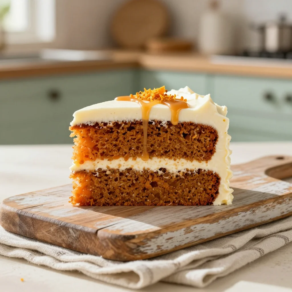 Moist Carrot Cake with Fluffy Cream Cheese Frosting