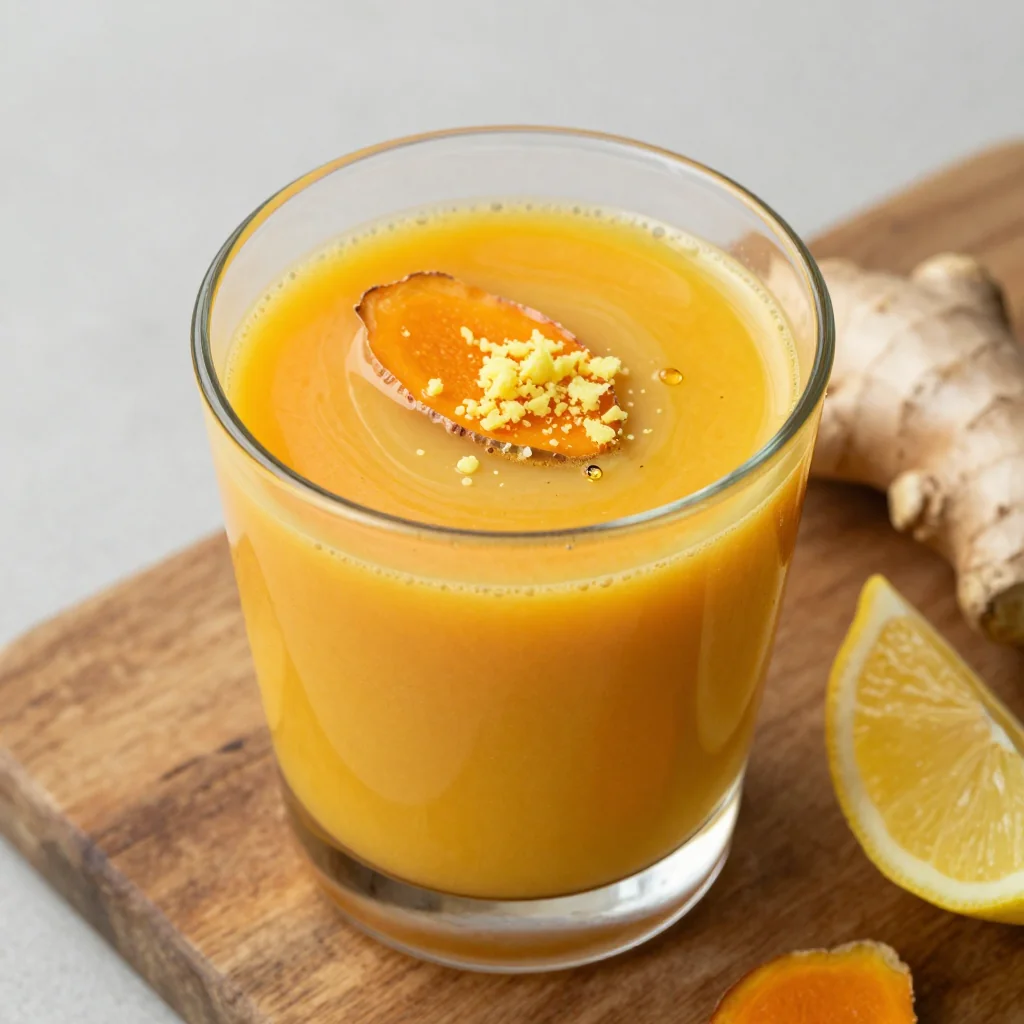 Detox Ginger and Turmeric Shot for a Reset