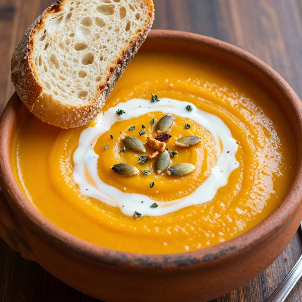 Cozy Butternut Squash Soup with Ginger for MLK